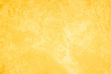 Yellow concrete stone texture for background in summer wallpaper. Cement and sand wall of tone vintage minimal. Concrete abstract wall of light yellow color, cement texture white blank for home decor.