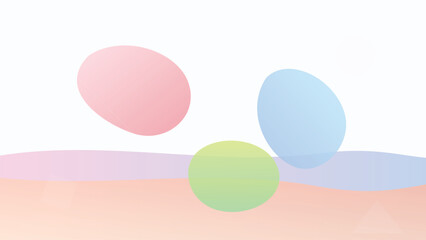 Abstract Pastel Shapes Background Soft Color Design for Branding