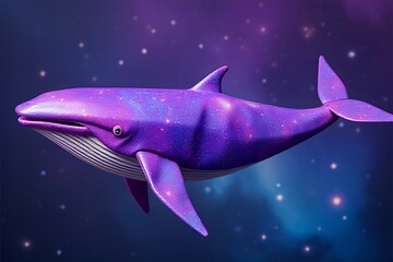 Cosmic Whale in Deep Space