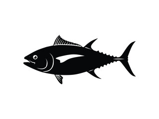 silhouette vector illustration of tuna fish