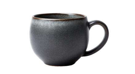 Dark gray mug with subtle gradient