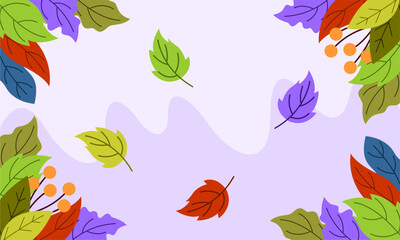 Obraz premium floral bacground flat design template