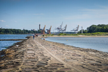 View from Stawa Młyny breakwater to Świnoujście port