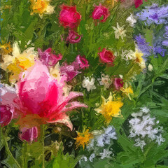 Various oil paintings, flowers, plum blossoms, lakes, roses, peonies, parks, tulips, chrysanthemums, forests, villages, houses, cattle, horses, streams, etc