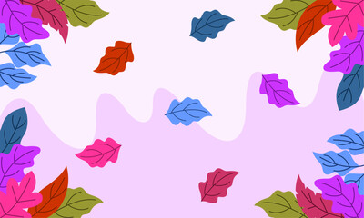 floral bacground flat design template