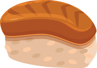 Delicious grilled eel nigiri showcasing japanese culinary tradition