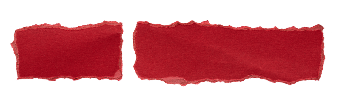 red torn or ripped paper isolated on transparent png background,realistic torn cardboard paper edges,torn or ripped red paper frame,christmas frame