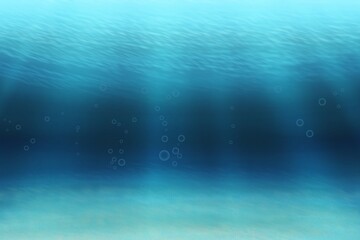 Underwater with bubbles, under the sea, blue sea
