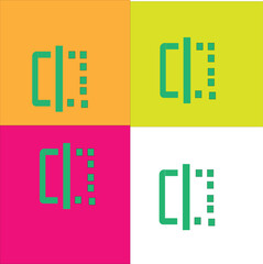 Obraz premium set of colorful pixel icons
