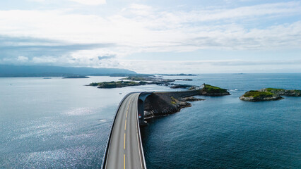 Winding through the stunning coastal terrain of Norway, the Atlantic Ocean Road offers a scenic...
