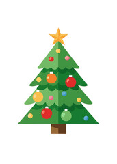 Obraz premium Christmas Tree With Transparent Background