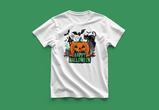 Happy Halloween T Shirt Design Layout