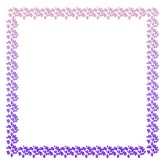 Floral frame border PNG, delicate flower frame, decorative floral wreath border with transparent center, pretty pastel blossom edge