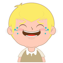 boy laughing face cartoon cute