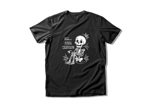 Skeleton T Shirt Design Layout