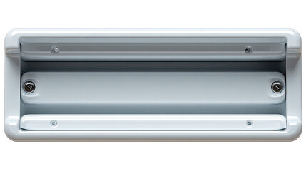 Rectangular light gray plastic enclosure