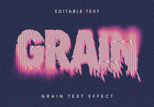 Halftone Text Effect Mockup