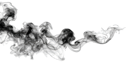 Abstract smoke design in grayscale