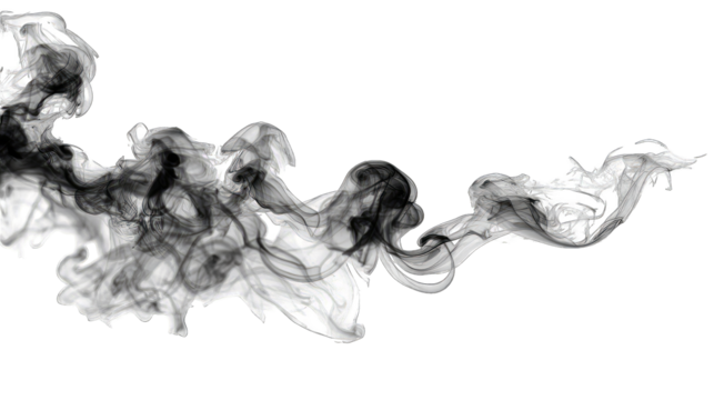 Abstract smoke design in grayscale