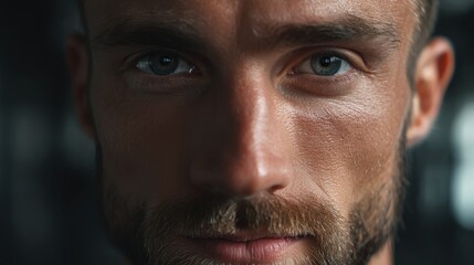 Obraz premium A man in a sleek smart home gym, working out with a personal AI trainer.