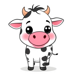 Happy Cow Cartoon