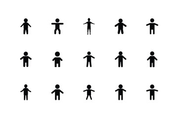 Naklejka premium Male Profile Icon, Male Head Silhouette Icon, Man Side View Icon, Male Avatar Icon, Male Face Outline Icon