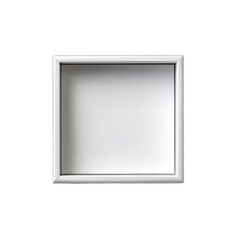 Empty white square box