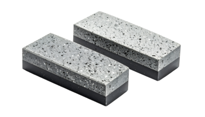 Two rectangular paving stones