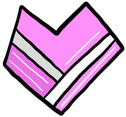 Pink abstract heart