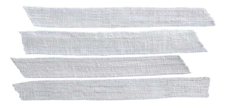 Three horizontal, overlapping, light gray bands