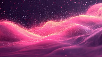 Enchanted Pink Nebula: A Cosmic Dance of Light and Stardust