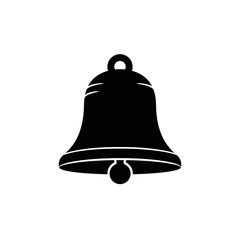 Classic bell silhouette symbol sound alert notification communication celebration icon