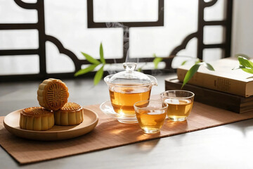 中秋節 月餅 茶