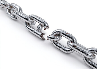Obraz premium A chain link broken