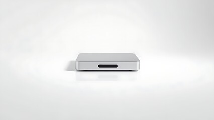 Fototapeta premium A sleek, minimalist modern communication device with a polished surface on a clean background.