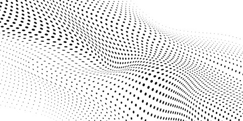 Naklejka premium Texture halftone gradient background. Faded grit noise texture. White and black sand wallpaper. Retro pixelated backdrop. Anime or manga style comic overlay. Vector graphic design vectors
