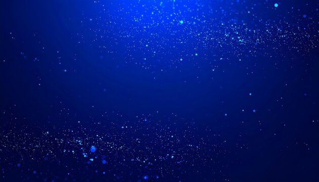 Abstract blue particle field
