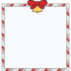 Christmas Candy Cane Frame