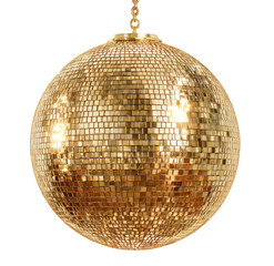 Golden disco ball