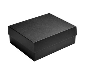 Black gift box, simple, rectangular