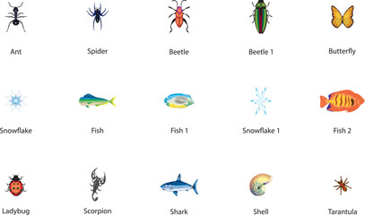 Charming nature animal illustration isolated on white background