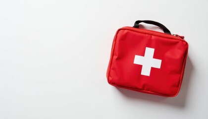 Red Medical Bag with White Cross