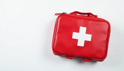 Red Medical Bag with White Cross