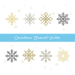 Christmas elements for ornaments and festive symbols, some forms of snow elements