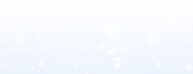 A stunningly beautiful and sparkling scene featuring white stars scattered elegantly across a vibrant blue sky