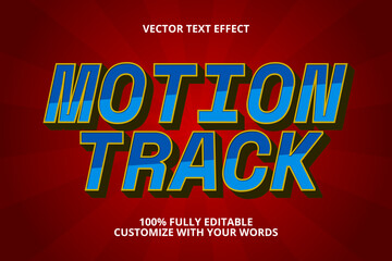 motion track editable text effect for work