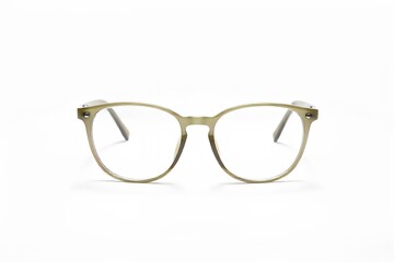Stylish Beige Round Eyeglasses