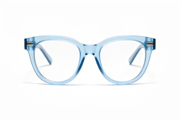 Fototapeta premium Stylish Light Blue Cat-Eye Glasses