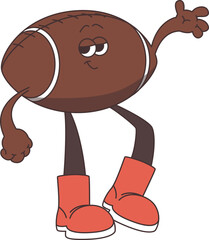 American Football Ball Mascot