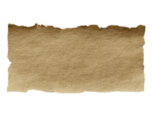 Aged, torn paper sheet